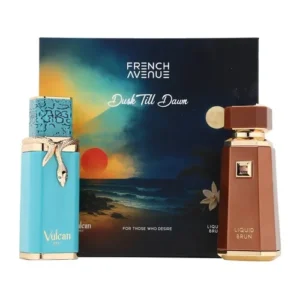 Liquid Brun 100 ml y Vulcan Feu 100 ml Dusk Till Dawn Collection French Avenue