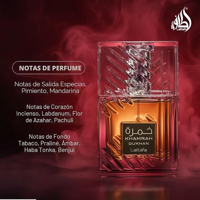 Khamrah Dukhan Lattafa Eau de Parfum 100 ml - Imagen 3