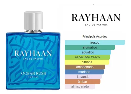 Rayhaan Ocean Rush Eau De Parfum 100ml - Imagen 3
