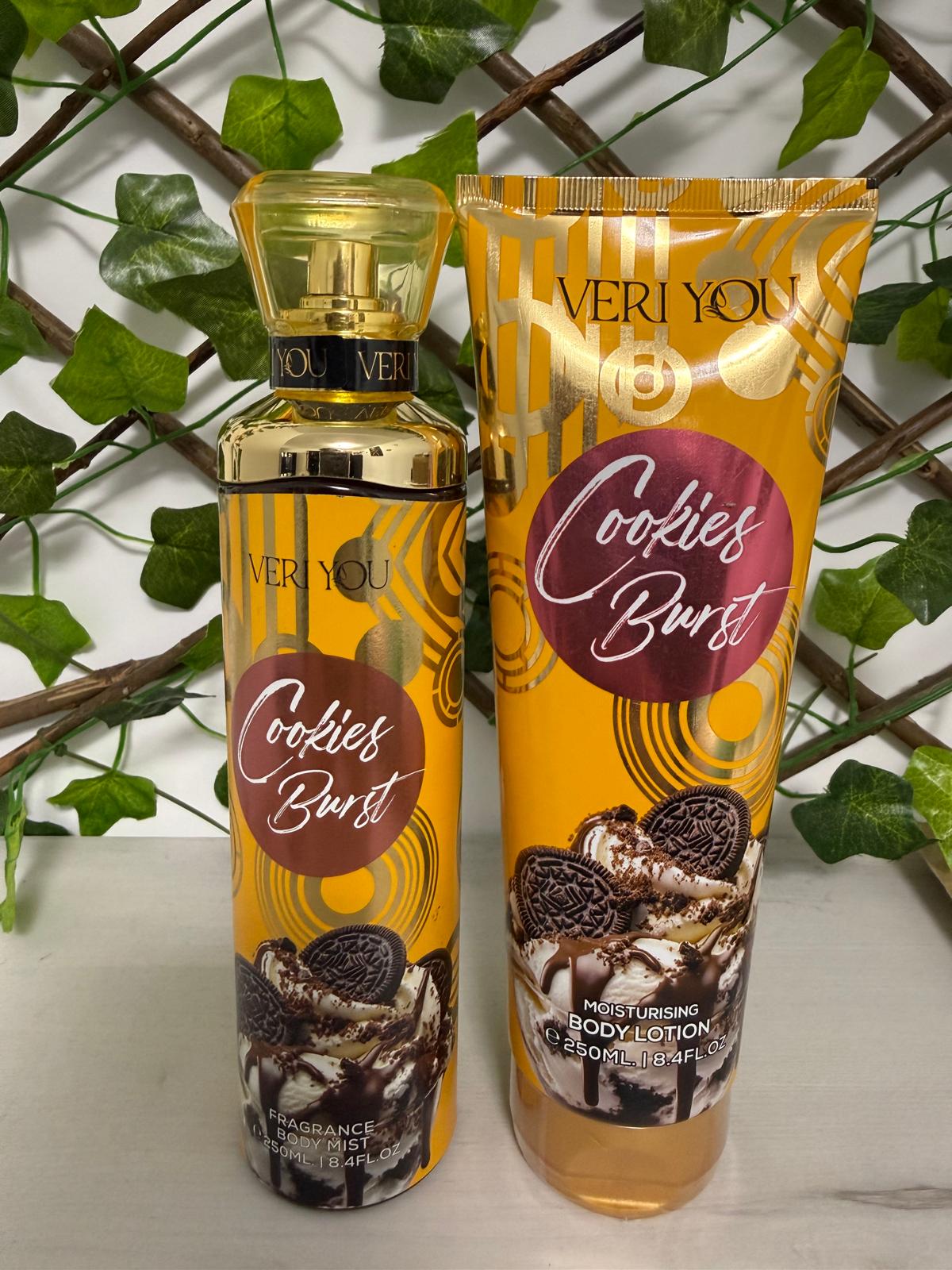 Set Cookies Burst Veri You Loción Corporal 250 ml + Bruma Corporal 250 ml