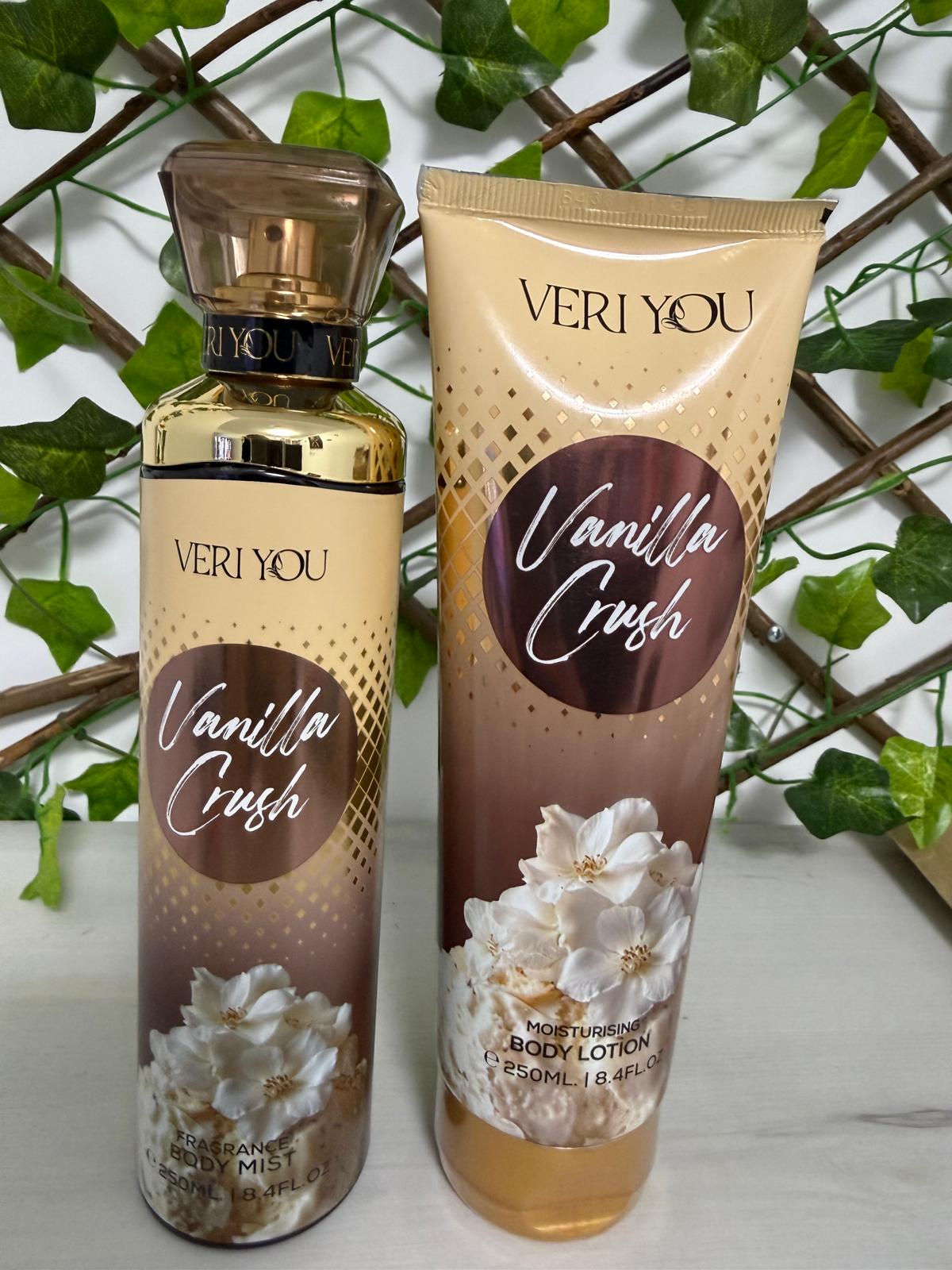 Set Vainilla Crush Veri You Loción Corporal 250 ml + Bruma Corporal 250 ml