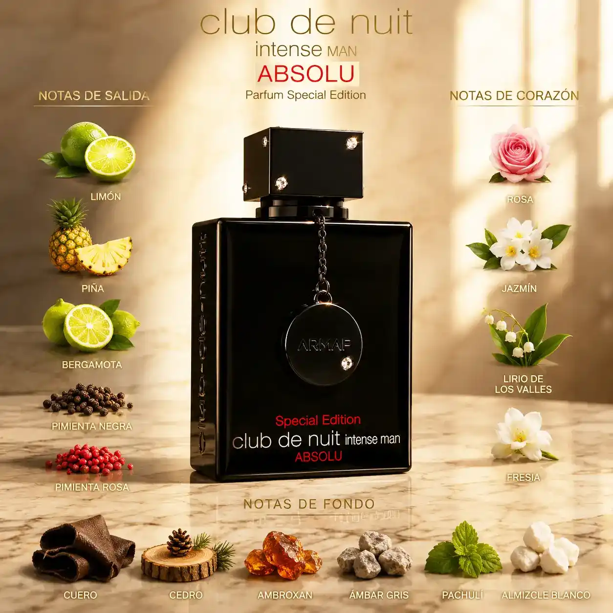 Club de Nuit Intense Man Absolu Parfum 100 ml Armaf Special Edition - Imagen 4