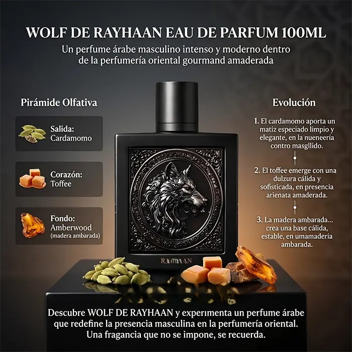 Rayhaan Wolf Eau de Parfum 100ml - Imagen 3